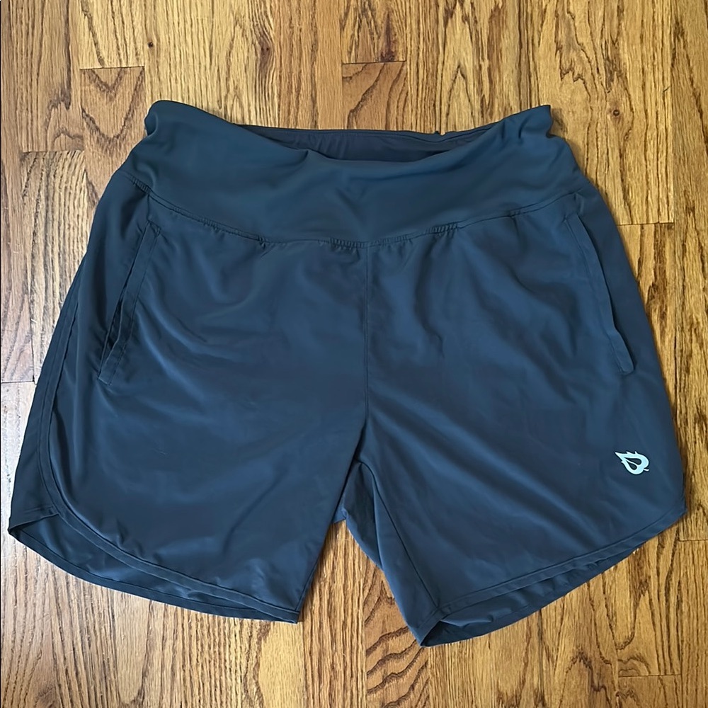 Baleaf Charcoal Gray Lined Activewear Shorts